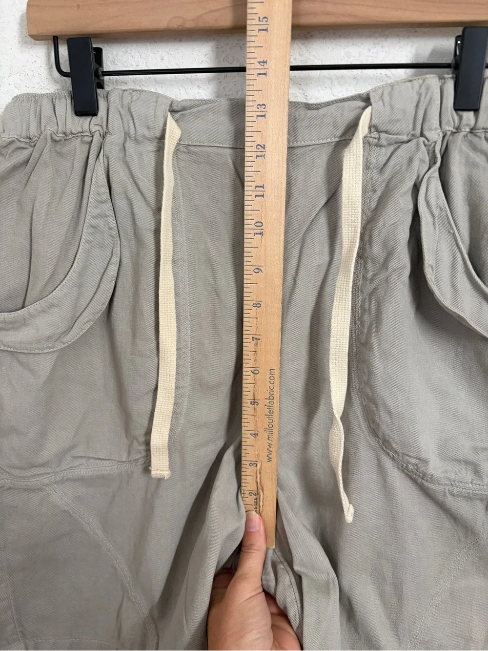 Free People Free- Est Small Gray Cotton Bermuda Shorts Elastic Waist Boho Casual